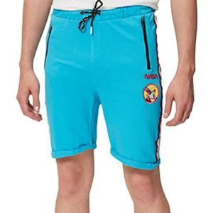 Nasa Bermuda shorts voor heren, Blauw, M
