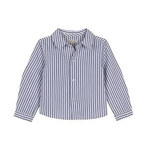 Gocco Gestreept Oxford-overhemd voor baby's, Lichte olie, 12-18 Maanden