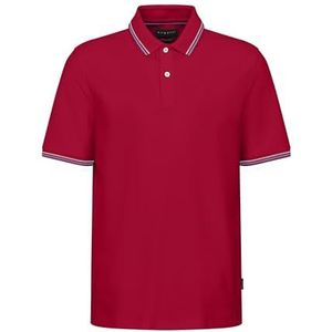 bugatti heren polo 1:2 mouw, rood, 3XL