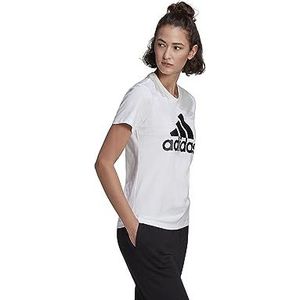 adidas Essentials Logo T-shirt met korte mouwen, White/Black, M