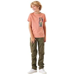 Garcia Kids Jongens T-shirt met korte mouwen, Sunset Red, 164 cm
