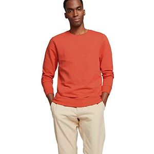 TOM TAILOR Uomini Basic sweatshirt met ronde hals 1030969, 11834 - Soft Peach Orange, XS