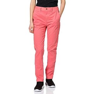 Superdry Slim Chinobroek voor dames, Skate pink., 24W x 28L