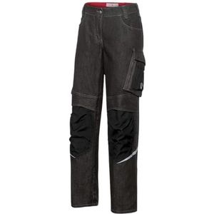 BP 1973-031-0009 Workwear Unisex damesjeans, katoen en elastaan, zwart gewassen, maat 42/32