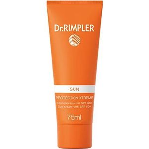 Dr. Rimpler Zonnecrème SPF 50 I voor de lichtgevoelige huid, hoogwaardige zonnemelk met voedende vitamine E, huidvriendelijk, 75 ml