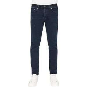 Trendyol Heren normale taille slanke jeans, marine blauw, 31, marineblauw, 31W