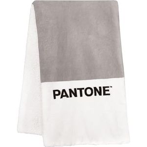 PANTONE™ Sherpa-bank- en dekbed, dubbellaags, ultrazacht en behaaglijk, warme en wasbare winterfleecedeken, uitstekend comfort, ook ideaal als bankplaid en sprei voor eenpersoonsbedden, 130 x 160 cm