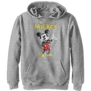 Disney Sketchy Mickey Hoodie voor jongens, Sportief Heather, L