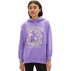 TOM TAILOR Denim Sweatshirt voor dames, 32255 - Lilac, S