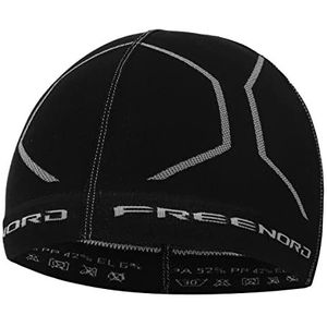 Freenord Thermotech EVO-cap 1 straight, uniseks, zwart, effen, zwart, Eén maat