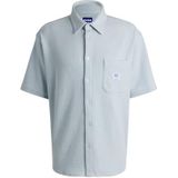 HUGO - Casual Overhemd - Katoen - Wafelstructuur