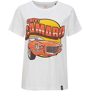 Recovered Vintage Chevy Camaro Ecru dames getailleerd T-shirt, Veelkleurig, XXL