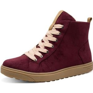 Jana Dames Sneaker High Vegan Modelaarzen, Bordeaux, 36 EU, bordeaux, 36 EU