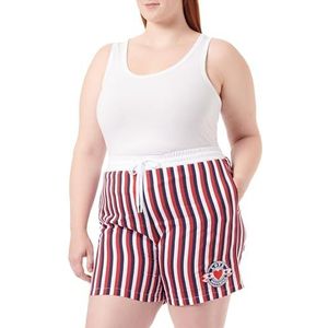 Love Moschino Vrouwen Jogger fit Casual Shorts, White Red Blue, 44, Wit rood blauw, 44 NL