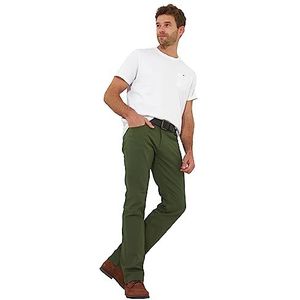 Joe Browns Heren stretch denim rechte pijp kaki jeans, groen, W30/L32, Olijf, 30W / 32L