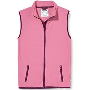 Playshoes Mouwloos fleece vest voor jongens met volledige rits, roze, 86 cm