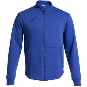 Joma - Confort - Sweat-shirt - Blauw - Katoen - Met Volle Rits