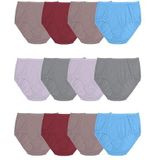 Fruit of the Loom - Damesondergoed - Geassorteerd - Verpakking van 12 - Slips