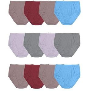 Fruit of the Loom - Damesondergoed - Geassorteerd - Verpakking van 12 - Slips