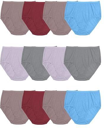 Fruit of the Loom - Damesondergoed - Geassorteerd - Verpakking van 12 - Slips