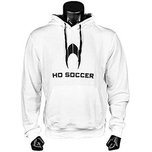 HO Soccer White Hoodie, capuchontrui, uniseks, kinderen, wit, maat XS