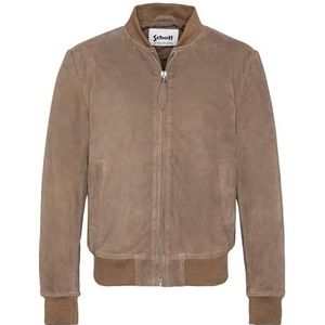 Schott NYC Jas voor heren, donkerbeige, L/Tall