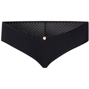 Noppies Dames Brazilian Spacer Stripe Ondergoed, Black - P090, 40