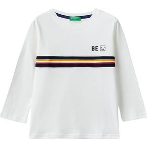 United Colors of Benetton T-shirt voor kinderen en jongeren, Crèmewit 074, 1 jaar