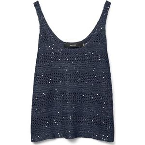 Vmleilani - Gebreide Pullover - Zwart - Pailletten Detail - Regular Fit