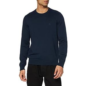 Original Penguin Coolmax Crew Neck Jumper Pullover met ronde hals voor heren, Donkere saffier, 413, Xl regular