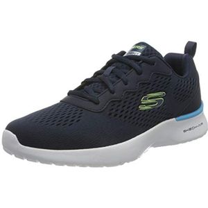 Skechers Synergy Loving Life Sneakers voor dames, Navy Engineered Mesh Pu Lime Trim, 48.5 EU