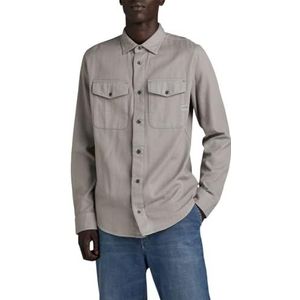 G-STAR RAW Marine Slim Shirt met lange mouwen voor heren, Grijs (Grey Alloy Gd D24963-d454-g493), M