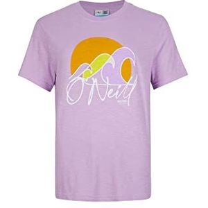 O'NEILL LUANO Graphic T-Shirt, 14513 Purple Rose, Regular voor Vrouwen, 14513 Purple Rose, L/XL