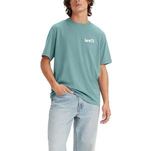 Levi's Ss Relaxed Fit Tee T-Shirt heren, Poster Chest Pastel Turquoise, S