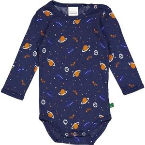 Fred's World by Green Cotton Baby Jongens Galaxy L/S Body Base Layer, Academy/Marmalade/Star Blue, 56