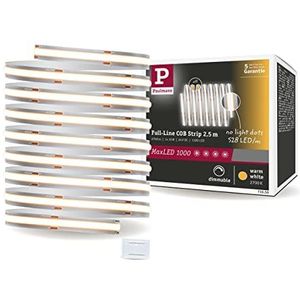Paulmann 71050 MaxLED 1000 LED Strip Full-Line COB losse strip 2,5m 30W 2700lm 528LEDs/m 2700 K dimbaar zilver kunststof