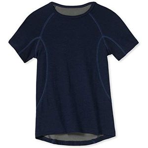 Schiesser Jongens korte mouwen 1/2 shirt, blauw (803-donkerblauw), 116 cm