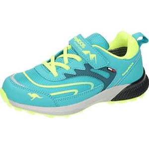 KangaROOS Unisex K-HK Teak Low EV RTX wandelschoen, turquoise/zacht geel, 37 EU