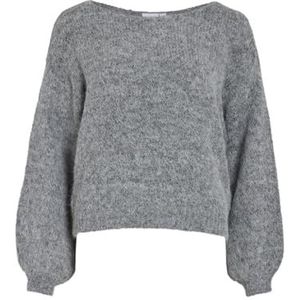 VILA - VIMarley - Trui - Grijs Gemêleerd