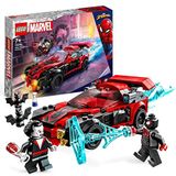LEGO 76244 Marvel Miles Morales vs. Morbius, Spider-Man Constructie Speelgoed voor Jongens en Meisjes met Raceauto en Poppetjes, Spidey Avonturen Set