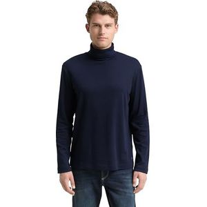 Tom Tailor - Shirt - Sky captain blue - Lange Mouwen - Met Col