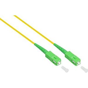 Good Connections OS2 LWL kabel - Simplex - stekker SC (APC) naar SC (APC) - singlemode 9/125 - lichtgolfgeleider, glasvezelkabel, patchkabel voor FTTH/FTTB/FTTX - 15 m