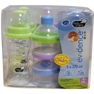 Bébé Confort Evidence babyflessen, 270 ml, collectie 2009, 5 stuks