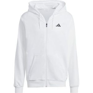 adidas Heren Club Teamwear Full-Zip Tennis Hoodie, White, M