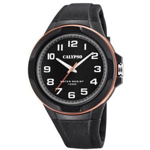 Calypso Horloges Mannen Analoog Klassieke Quartz Horloge met Plastic Band K5781/6