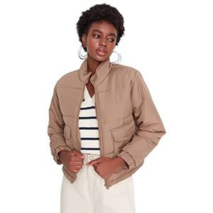 TRENDYOL Winter Jacket - Gray, lichtbruin, XS