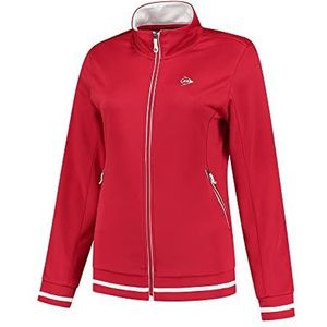 Dunlop Girl's Club Girls Gebreid jasje, tennisshirt, rood, 128, rood, 128 cm