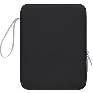 12,9 inch tablet sleeve, PU-materiaal tablethoes met binnenvak, compatibel met iPad Pro 12,9 (2021/2019/2018), Galaxy Tab S8+ 12,4, zwart