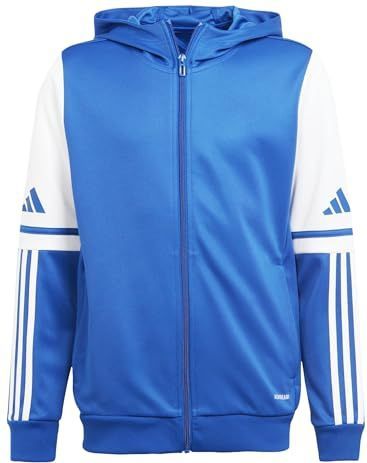 adidas - Squadra 25 - Hooded Trainingsjack - Blauw Wit - 100% Gerecycled Polyester
