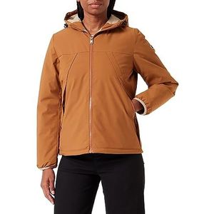Champion Legacy Outdoor W-Stretch Nylon Hooded Jacket voor dames, Lichtbruin, L
